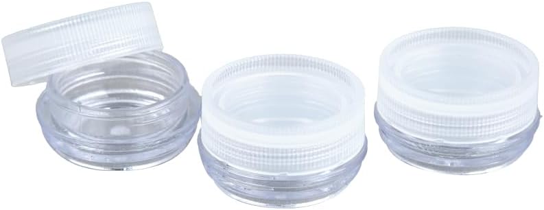 Daiso Coordilette Cream Container Set, 3 Pieces – 3Ml (0.10 Fl Oz) Clear - Image 2